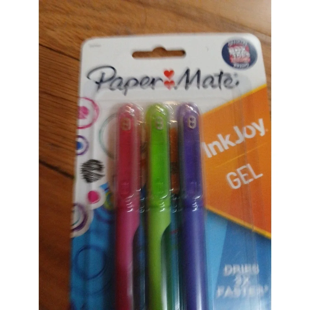 New Paper Mate Ink Joy Gel Pens 0.7mm Medium Point Dries 3X Faster Lot Of 3